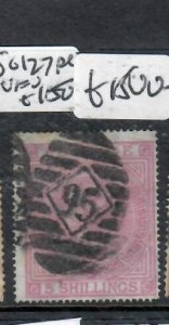 GREAT BRITAIN QV 5/-       SG 127    #95  CANCEL     VFU          P0731B H