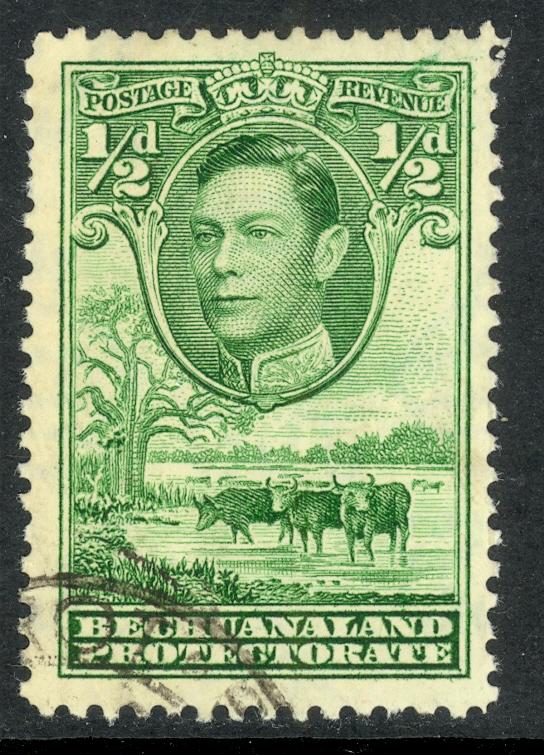 BECHUANALAND 1938 KGVI 1/2d Pictorial Scott No. 124 F-VFU