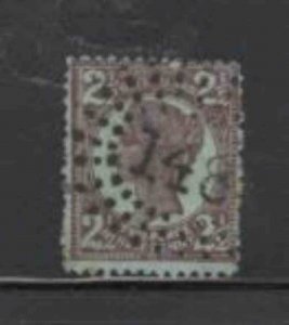 AUSTRALIA-QUEENSLAND #116 1897 2 1/2p QUEEN VICTORIA F-VF USED a