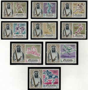 ZAYIX Fujeira UAE Mi 19-27  MNH Sports Track Field Horses 021622-S721M