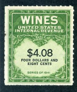 Scott RE201 - $4.08 - 1951-54 Wines - MNH - No Gum As Issued