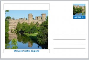 Landmarks - souvenir postcard (glossy 6x4card) - Warwick Castle England