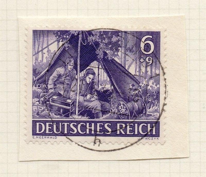 1944-45 GERMANY used in LUXEMBOURG Fine Used 6p. Postmark Piece 241804 