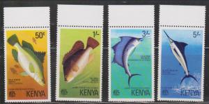 KENYA Scott # 68-71 MNH - Fish