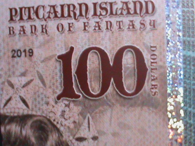​PITCAIRN ISLANDS 2019-COLLECTIBLE UNCIRCULATED POLYMAR LOVELY NOTE VERY FINE