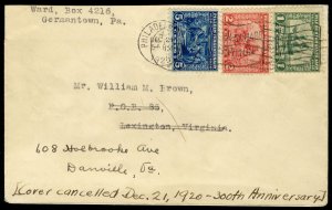 MALACK 548 - 550 F/VF First Day Cover, nice Philly a..MORE.. b4095