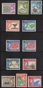 PITCAIRN ISLANDS 1957 Island Views; Scott 20-31, SG 18-28; MNH