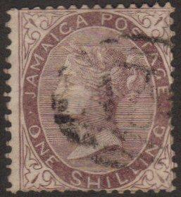 Jamaica #6a used 1sh first issue