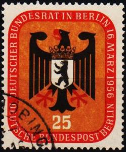 Germany(Berlin).1956 25pf  S.G.B148 Fine Used