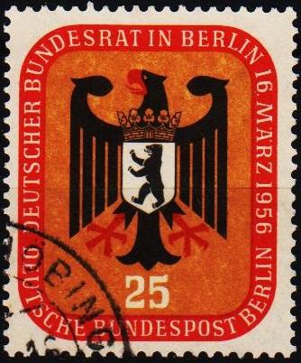 Germany(Berlin).1956 25pf  S.G.B148 Fine Used