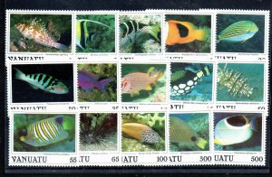 Vanuatu 442-56 Set Mint never hinged