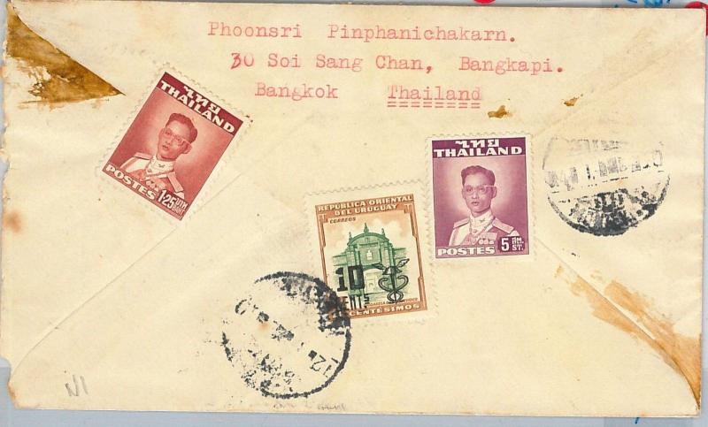 63103 - THAILAND Siam - POSTAL HISTORY -  AIRMAIL COVER  to  URUGUAY !! 1959