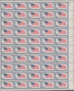 US #1094   American Flag   Full sheet of 50  MNH