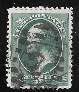 184 3 cents Fancy Cancel  Stamp used VF