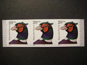 Scott 3055, 20c Pheasant, PNC3 #1111, MNH Beauty