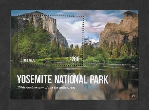 SE)1999 LIBERIA, 150TH ANNIVERSARY OF GREATER YOSEMITE, YOSEMITE NATIONAL PARK,