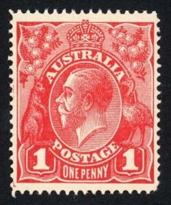 Australia 1914-20 SG 21 1d carmine-red die I UM cat 48 pounds