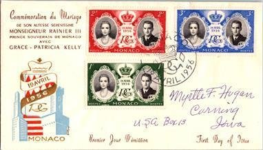 Monaco, Worldwide First Day Cover, Royalty