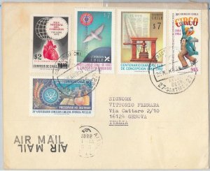 59904 - CHILE - POSTAL HISTORY: COVER to ITALY 1985 - CIRCUS Medicine BIRDS