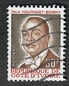 Ivory Coast #787 Houphourt-Boigny used single