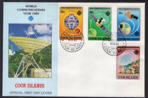 Cook Islands 744-747 U/A FDC