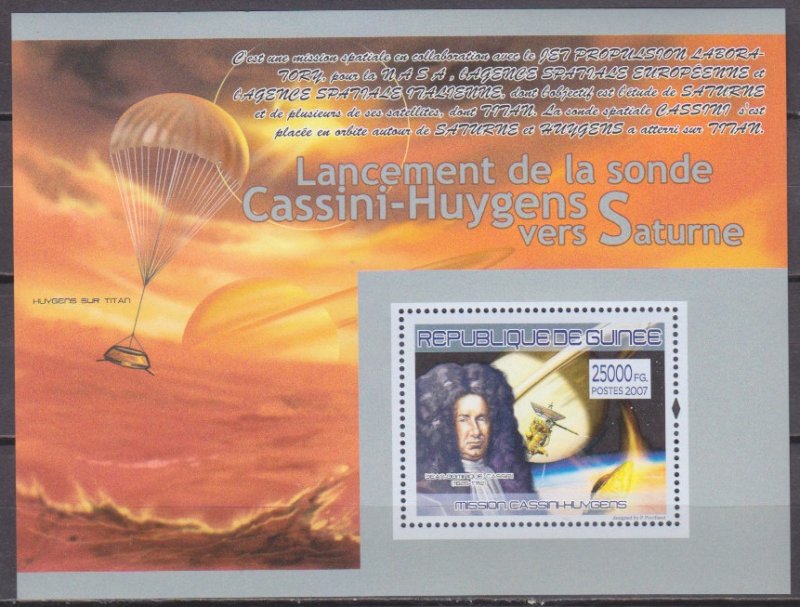 2007 Guinea 5319/B1483 Flight of the probe to Saturn / Domenico Cassini 7,00 €