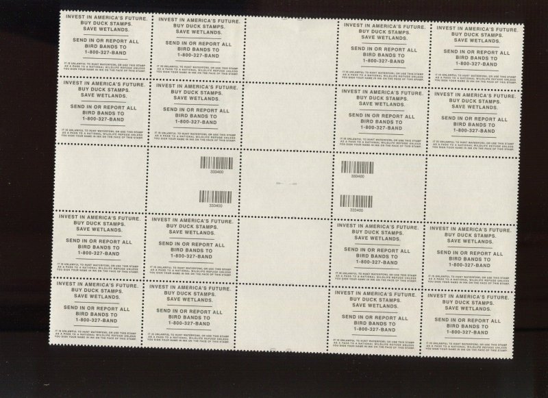 RW72 Var Federal Duck Press Sheet Cross Gutter Plate Block of 16 Stamps NH