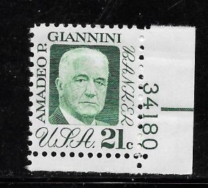 #1400 MNH Plate # Single