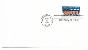US 3174 32c Women in the Military single on FDC no cachet ECV $5.00