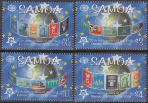 SAMOA Sc # 1075-8 CPL MNH 50th EUROPEAN PHILATELIC CO-OPERATION