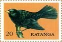KATANGA, CONGO - 2012 - Blackbird - Imperf Single Stamp - MNH - Private Issue