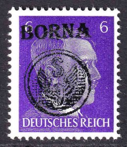 GERMANY 510 LOCAL BORNA COAT OF ARMS OVERPRINT OG NH U/M F/VF