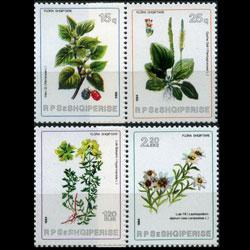 ALBANIA 1984 - Scott# 2137-40 Flowers Set of 4 NH