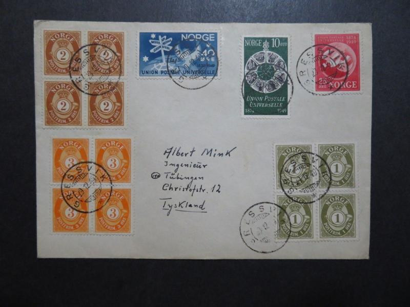 Norway 1949 Cover to Tyskland - Z10263