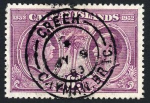 Cayman Is SG91 6d with CREEK Postmark (looks Cancelled to favour) 