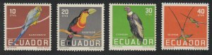 Ecuador - 1958 - SC 634-37 - LH - Complete set - Birds