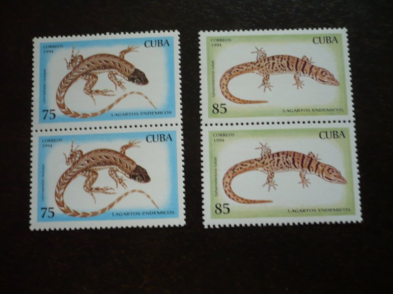 Stamps - Cuba - Scott#3617-3622 - MNH Set of 6 Stamps in Pairs