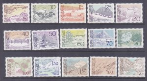 Liechtenstein 513-27 MNH 1972-73 Landscapes Full Set of 15 Very Fine