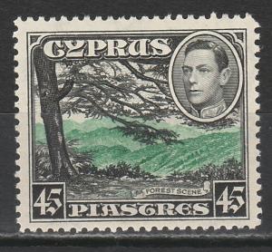 CYPRUS 1938 KGVI FOREST 45PI