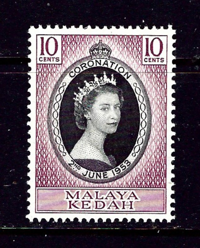 Malaya-Kedah 82 MH 1953 QEII Coronation