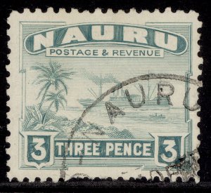 NAURU GV SG31B, 3d greenish grey, FINE USED. Cat £22.