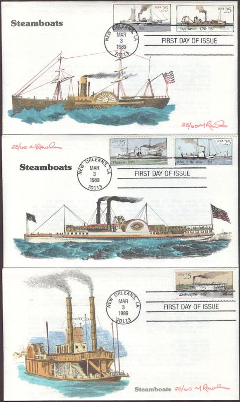 #2405-09 Steamboats Rawlins FDC Set