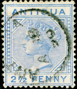 ANTIGUA SG27, 2½d ultramarine, FINE USED, CDS. Cat £17. 