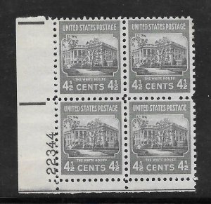 #809 MNH Plate Block