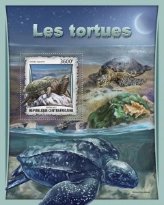 2017 Centrafrique - Turtles  |  Y&T  Code:  1072. Michel Code: 6709 / Bl.1562