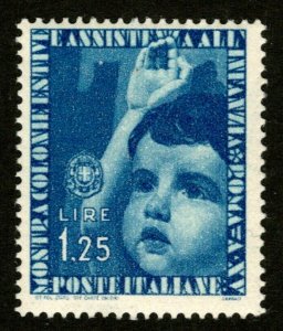 ES-196A ITALY 1937 CHILD GIVING SALUTE SCOTT 373 SG 531 MINT NEVER HINGED $40