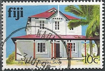 Fiji 414a (used) 10c Visitors’ Bureau (1990)