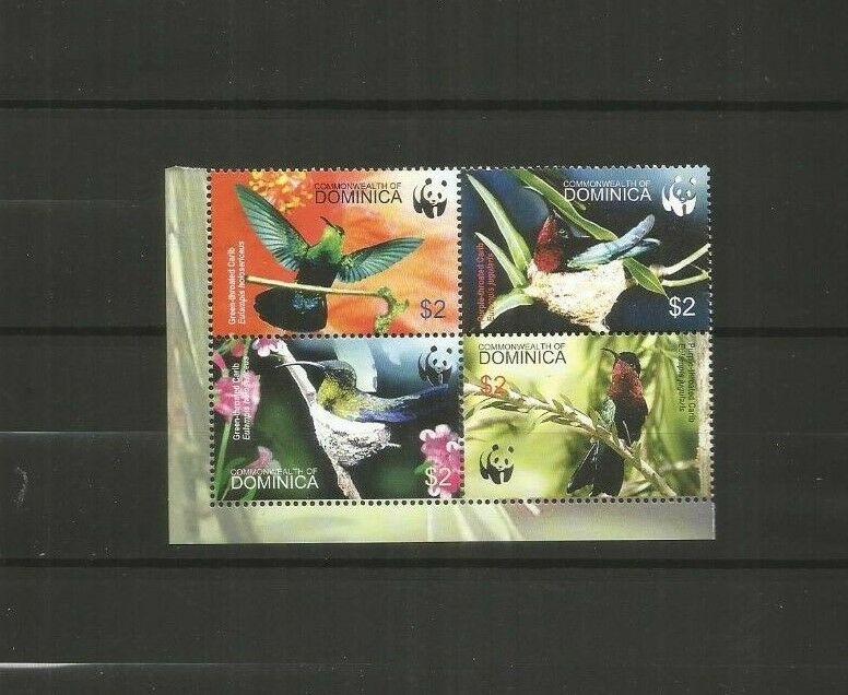 DOMINICA 2005 WWF BIRDS SCOTT 2520 BLOCK  MNH