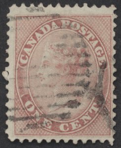 Canada #14 1c Victoria First Cents VF Used Perf 12 Big Margins L and Top Offset