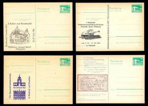 EAST GERMANY - DDR (48) Unused Cacheted Postal Cards Various Events ALL MNH